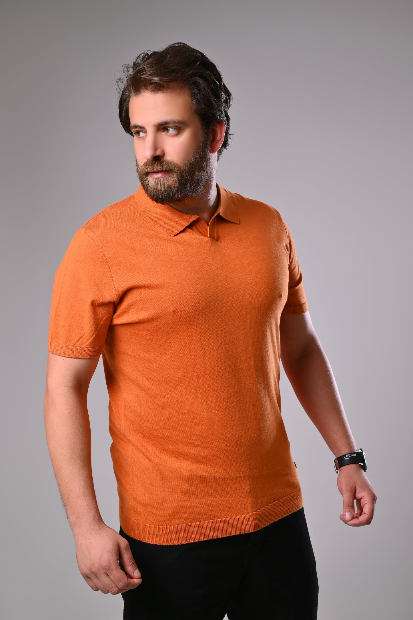 100% Cotton Polo Sweater – Clean, Minimal Design