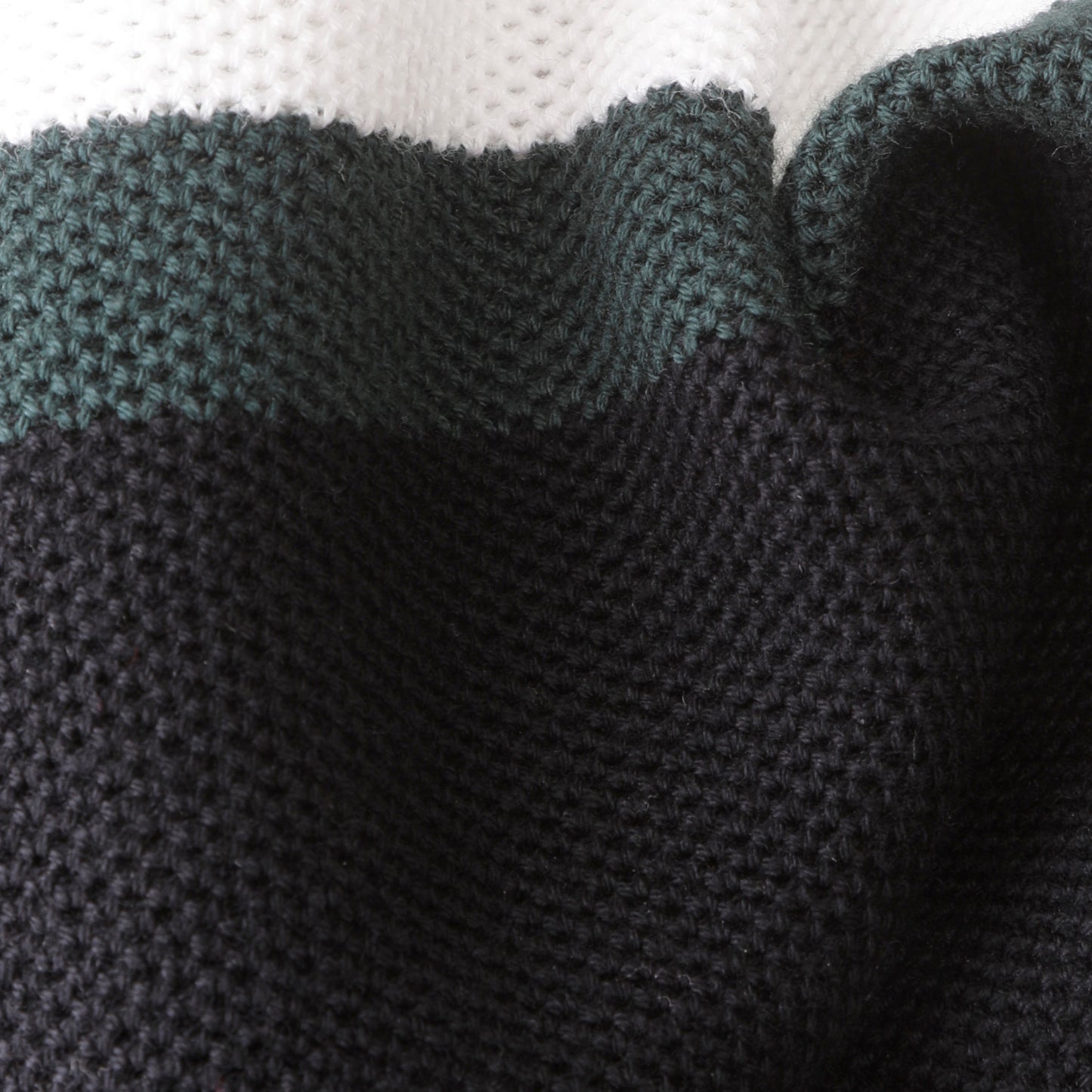 Premium Honeycomb Knit Sweater with Subtle Stripes