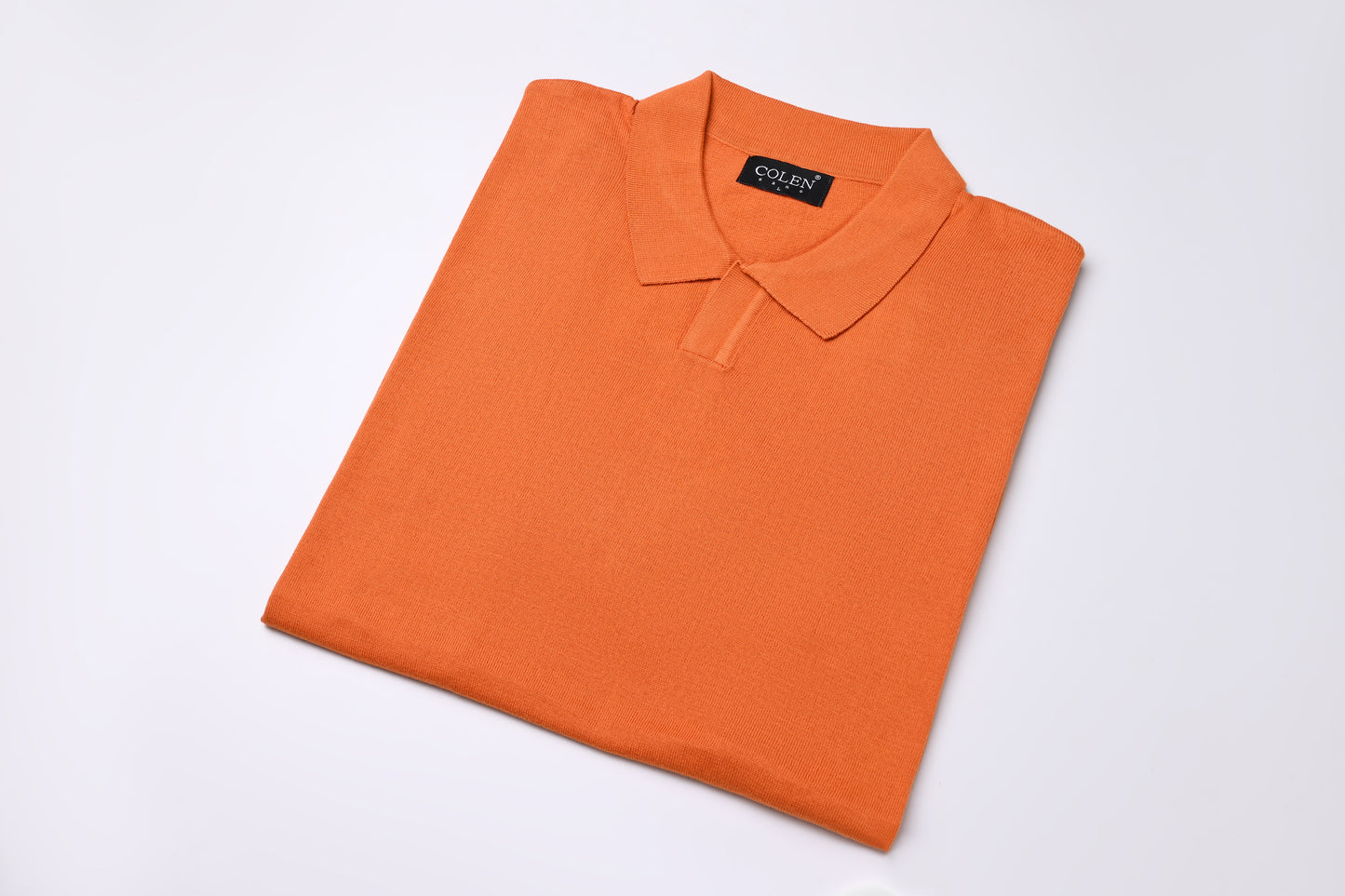 100% Cotton Polo Sweater – Clean, Minimal Design