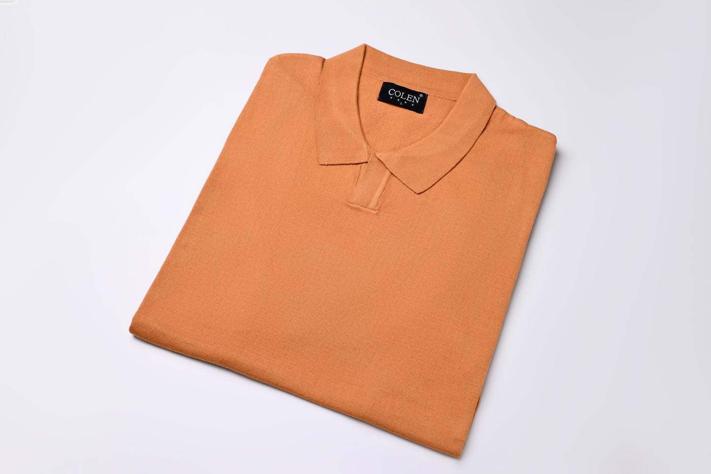 100% Cotton Polo Sweater – Clean, Minimal Design