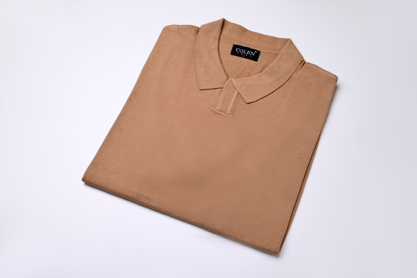 100% Cotton Polo Sweater – Clean, Minimal Design