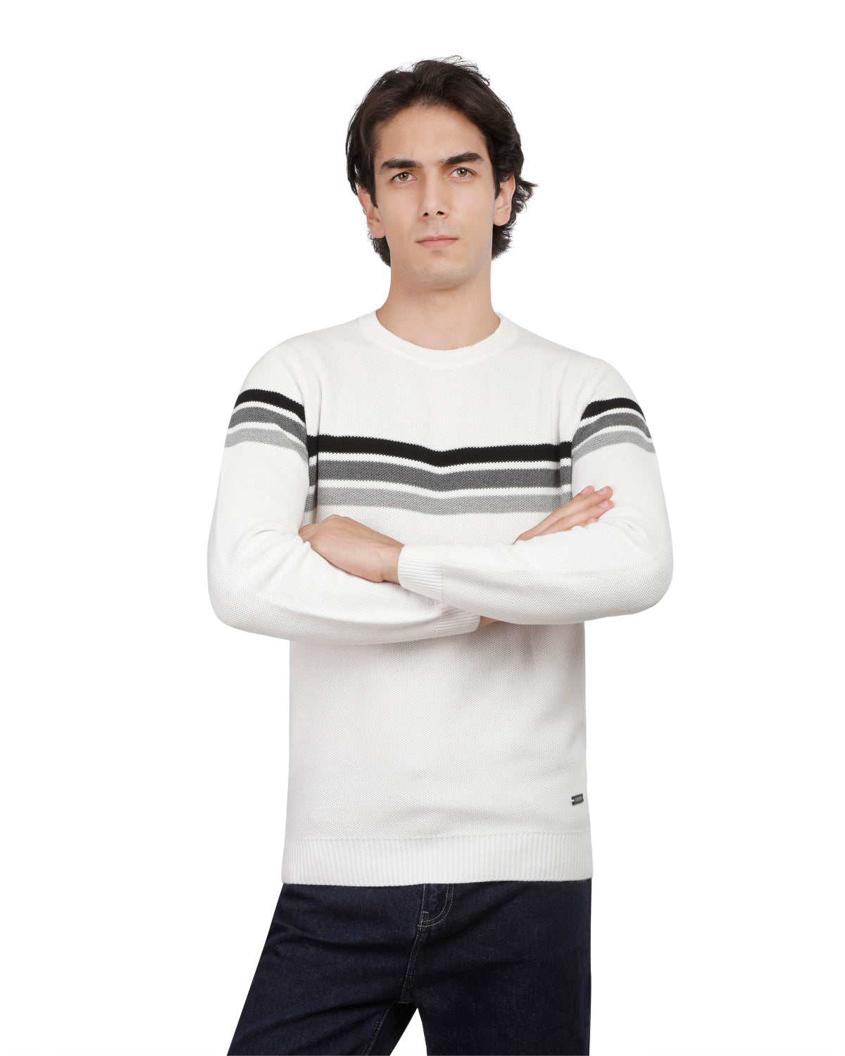 Premium Striped Knit Sweater for Men