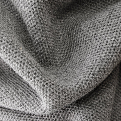 Honeycomb Knit Turtleneck Pullover for Cozy Style and Comfort