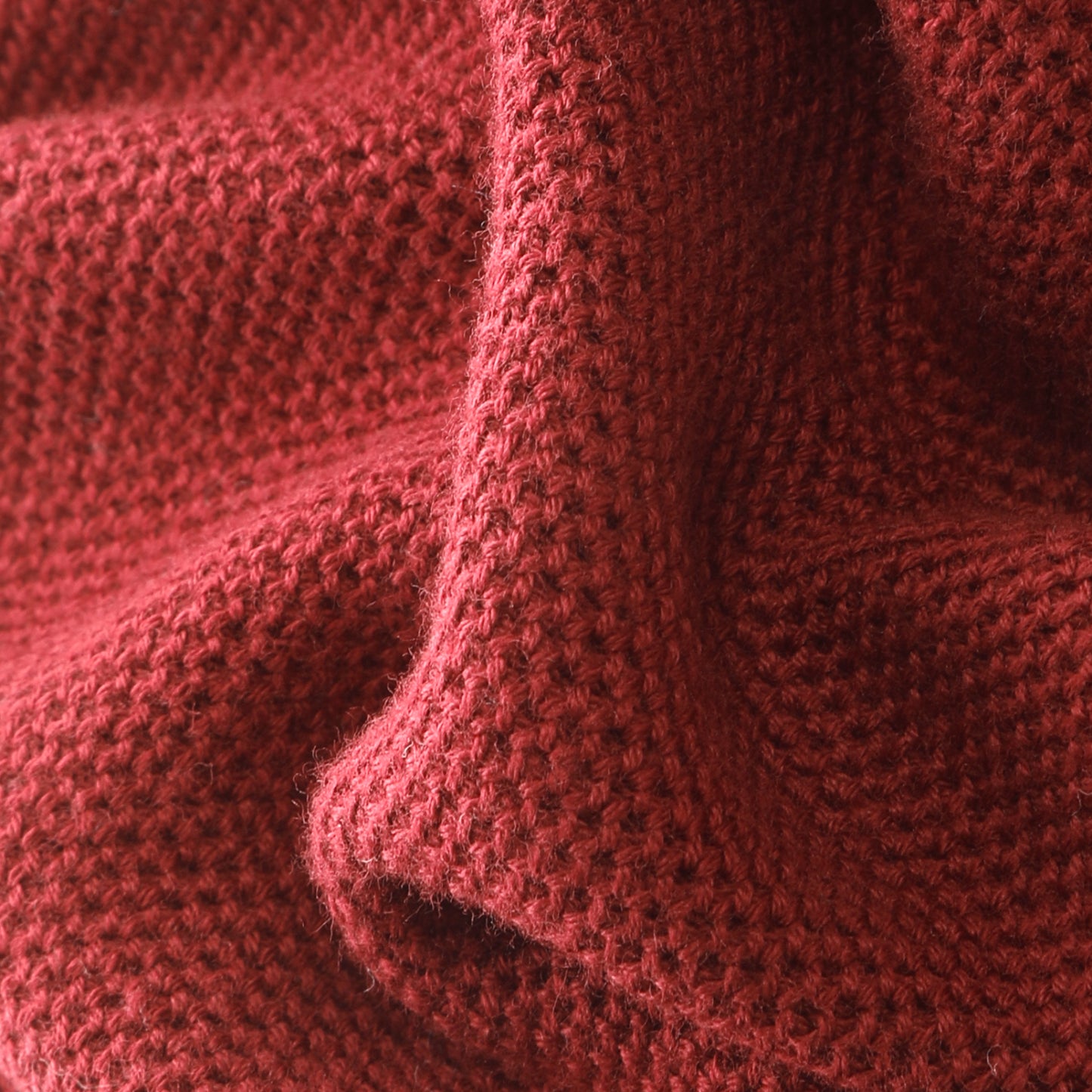 Honeycomb Knit Crew Neck Pullover